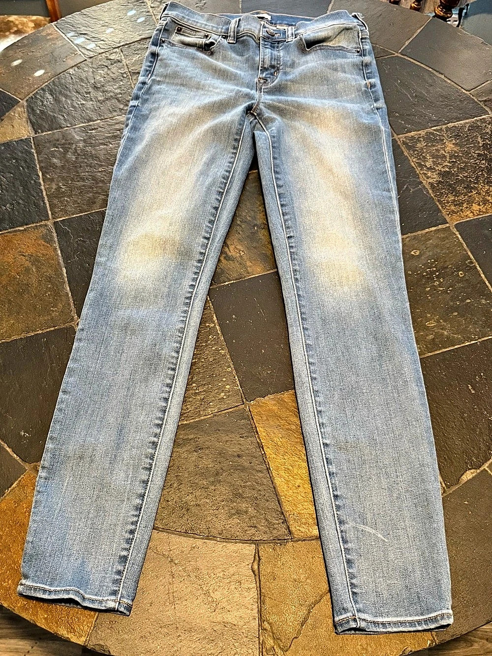 J.Crew Stretch Straight Leg Jeans Waist 27 Blue